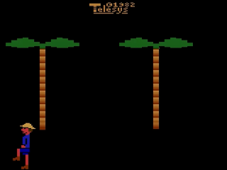 Coconuts title screen for Atari 2600